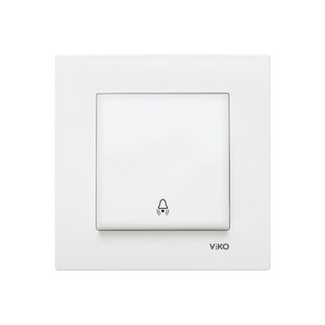 Viko Karre 90967006 Beyaz Çerçevesiz Zil Anahtarı