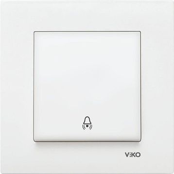 Viko Karre 90967006 Beyaz Çerçevesiz Zil Anahtarı