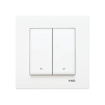 Viko Karre 90967016 Beyaz Çerçevesiz Jaluzi Kumanda Anahtarı