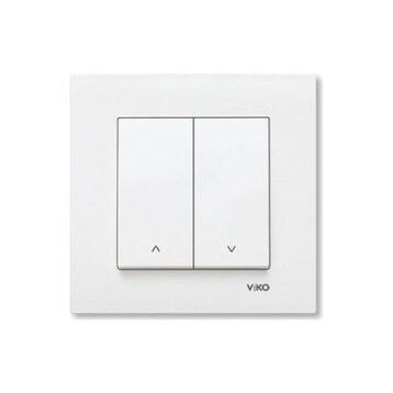Viko Karre 90967016 Beyaz Çerçevesiz Jaluzi Kumanda Anahtarı