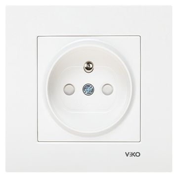Viko Karre 90967245 Krem Çerçevesiz Ç.K. UPS Topraklı Priz