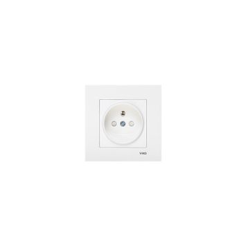 Viko Karre 90967245 Krem Çerçevesiz Ç.K. UPS Topraklı Priz