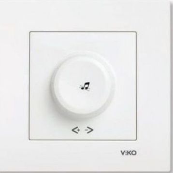 Viko Karre Meridian Beyaz Müzik Yayın Anahtarı Çerçeve Hariç Mekanizma