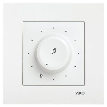 Viko Karre Meridian Beyaz Müzik Yayın Anahtarı Çerçeve Hariç Mekanizma