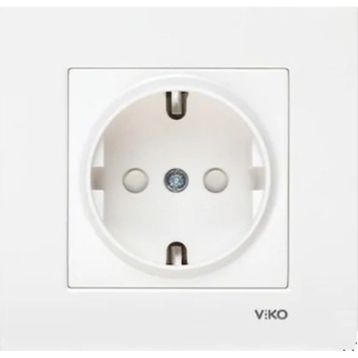 Viko Karre Meridian Beyaz Ups Çocuk Korumalı Mekanızma Çerçeve Hariç Priz