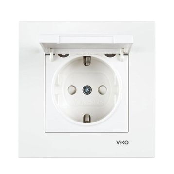 Viko Karre-Meridian Krem Çocuk Korumalı Priz