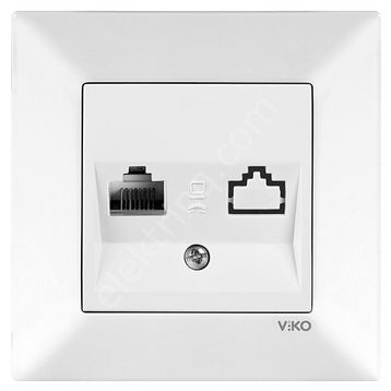 Viko Karre-Meridian Krem Tekli Data Cat6 Mekanizma