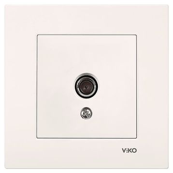 Viko Karre-Meridian Krem Tv Geçişli 8Db Mekanizma