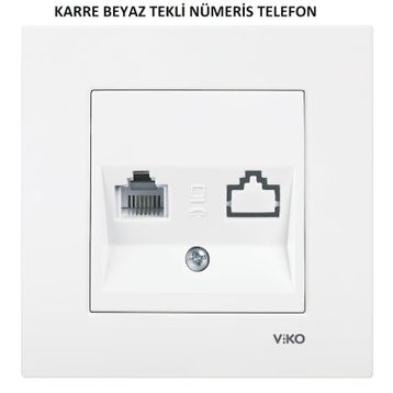 Viko Meridian Krem Tekli Nümeris Anahtar