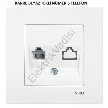 Viko Meridian Krem Tekli Nümeris Anahtar