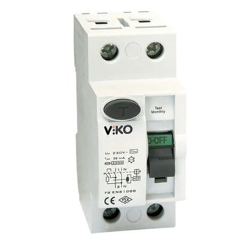 Viko Monofaze 1X25 30 Ma 230V 50-60 Hz Kaçak Akım Rolesi
