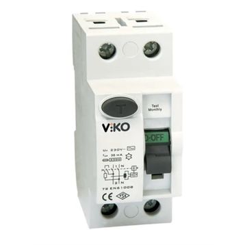 Viko Monofaze 1X40 30 Ma 230V 50-60 Hz Kaçak Akım Rolesi
