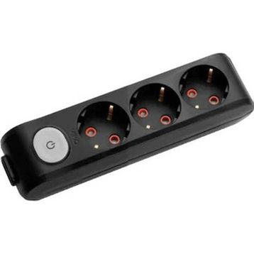 Viko Multi-Led 3 m Kablolu Siyah 3'lü Priz