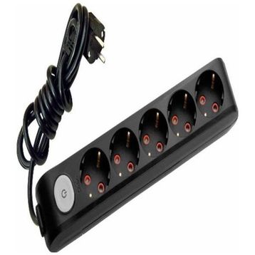Viko Multi Led Siyah Anahtarlı Priz