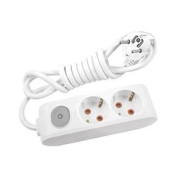 Viko Multi-Let 2'li Anahtar-Topraklı Kablo Çocuk Koruma 3 Metre Priz