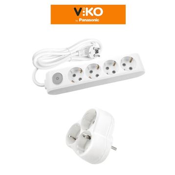 Viko Multi-Let 3'lü Anahtarlı Topraklı Çocuk Korumalı 3 Metre Priz