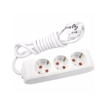 Viko Multi-let 3'lü Topraklı 1 Metre Kablolu Çocuk Korumalı Priz