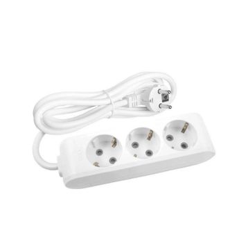 Viko Multi-let 3'lü Topraklı 1 Metre Kablolu Çocuk Korumalı Priz