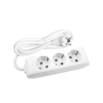 Viko Multi-let 3'lü Topraklı 1 Metre Kablolu Çocuk Korumalı Priz