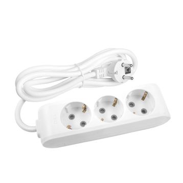 Viko Multi-let 3'lü Topraklı Çocuk Korumalı 3 Metre Beyaz Grup Priz
