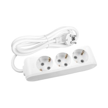 Viko Multi-let 3'lü Topraklı Çocuk Korumalı 3 Metre Beyaz Grup Priz