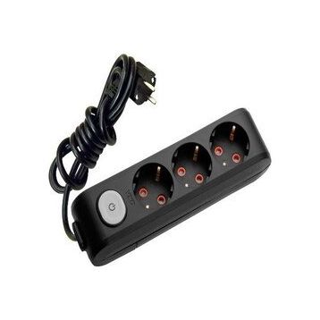 Viko Multi-Let 5'li Topraklı Çocuk Korumalı Anahtarlı 3 mt Siyah Priz