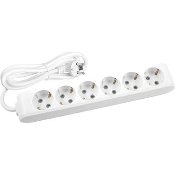 Viko MULTILET-020 3 mt Uzatma Kablosu Topraklı Çocuk Korumalı Altılı Priz