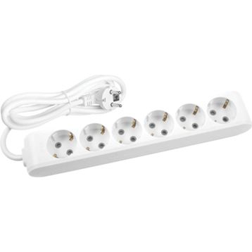 Viko MULTILET-020 3 mt Uzatma Kablosu Topraklı Çocuk Korumalı Altılı Priz
