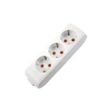 Viko MULTILET-033 Topraklı Klemensli Çocuk Korumalı 3'lü Grup Priz