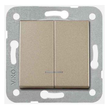 Viko Novella Bronz Işıklı Komütatör