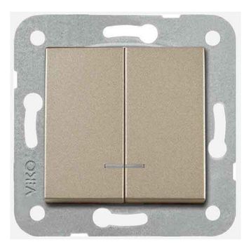 Viko Novella Bronz Işıklı Komütatör
