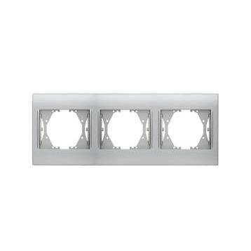 Viko Panasonic 3'lü Thea Blu Chrome Matt Beyaz Çerçeve