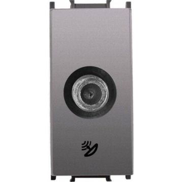 Viko Panasonic Thea 1 m F Konnektörlü Sonlu Alt Kapak Modüler Antrasit Uydu Prizi