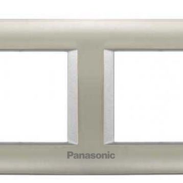 Viko Panasonic Thea 2x2M Sistema Inox Matt Metalik Beyaz Çerçeve