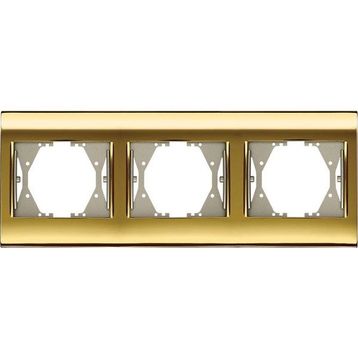 Viko Panasonic Thea Blu Gold + Dore Üçlü Çerçeve