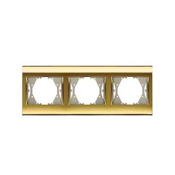 Viko Panasonic Thea Blu Gold + Dore Üçlü Çerçeve