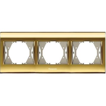 Viko Panasonic Thea Blu Gold + Dore Üçlü Çerçeve