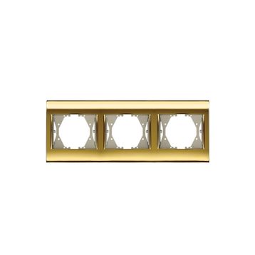 Viko Panasonic Thea Blu Gold + Dore Üçlü Çerçeve
