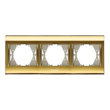 Viko Panasonic Thea Blu Gold + Dore Üçlü Çerçeve