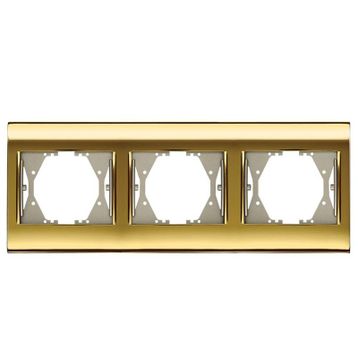 Viko Panasonic Thea Blu Gold + Dore Üçlü Çerçeve
