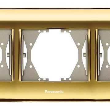 Viko Panasonic Thea Blu Gold + Dore Üçlü Çerçeve