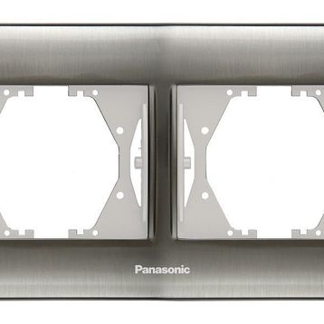 Viko Panasonic Thea Blu İnox + Beyaz İkili Çerçeve