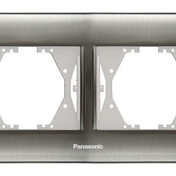 Viko Panasonic Thea Blu İnox + Beyaz İkili Çerçeve