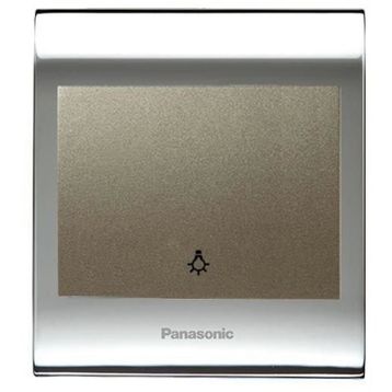 Viko Panasonic Thea Blu Light Chrome Beyaz Kapak Dore Anahtar Çerçeve