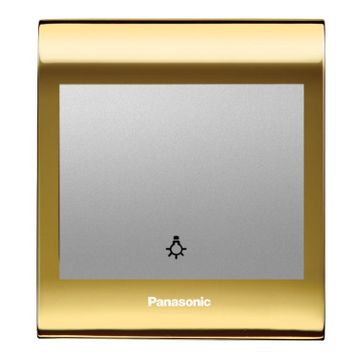 Viko Panasonic Thea Blu Light Gold Dore Kapak Metalik Beyaz Anahtar Çerçeve
