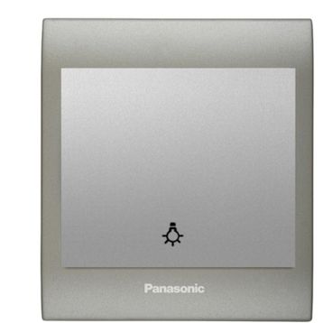 Viko Panasonic Thea Blu Light Inox Matt Dore Kapak Metalik Beyaz Anahtar Çerçeve
