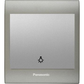 Viko Panasonic Thea Blu Light Inox Matt Dore Kapak Metalik Beyaz Anahtar Çerçeve