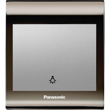 Viko Panasonic Thea Blu Light Una Füme Kapak Metalik Beyaz Anahtar Çerçeve