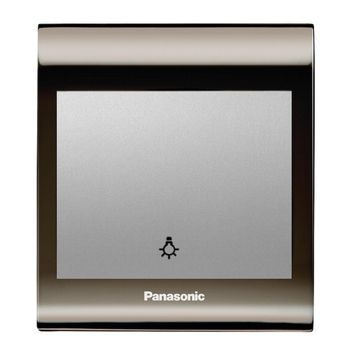 Viko Panasonic Thea Blu Light Una Füme Kapak Metalik Beyaz Anahtar Çerçeve