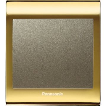 Viko Panasonic Thea Blu Tekli Gold Dore Kapak Anahtar Çerçeve